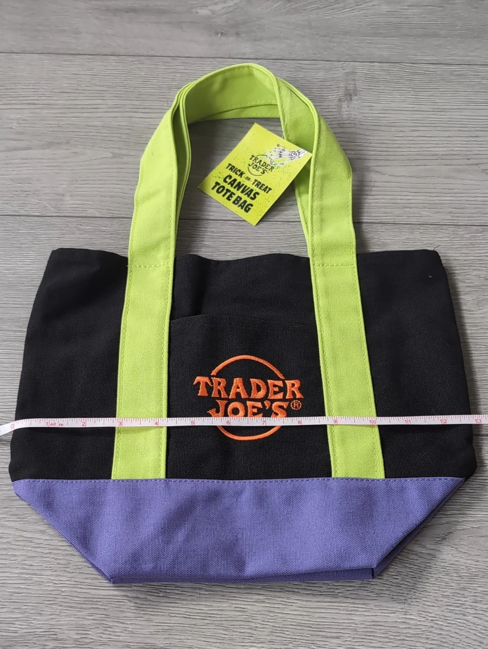 NWT Trader Joe's Mini Canvas Tote, Limited Edition Halloween
